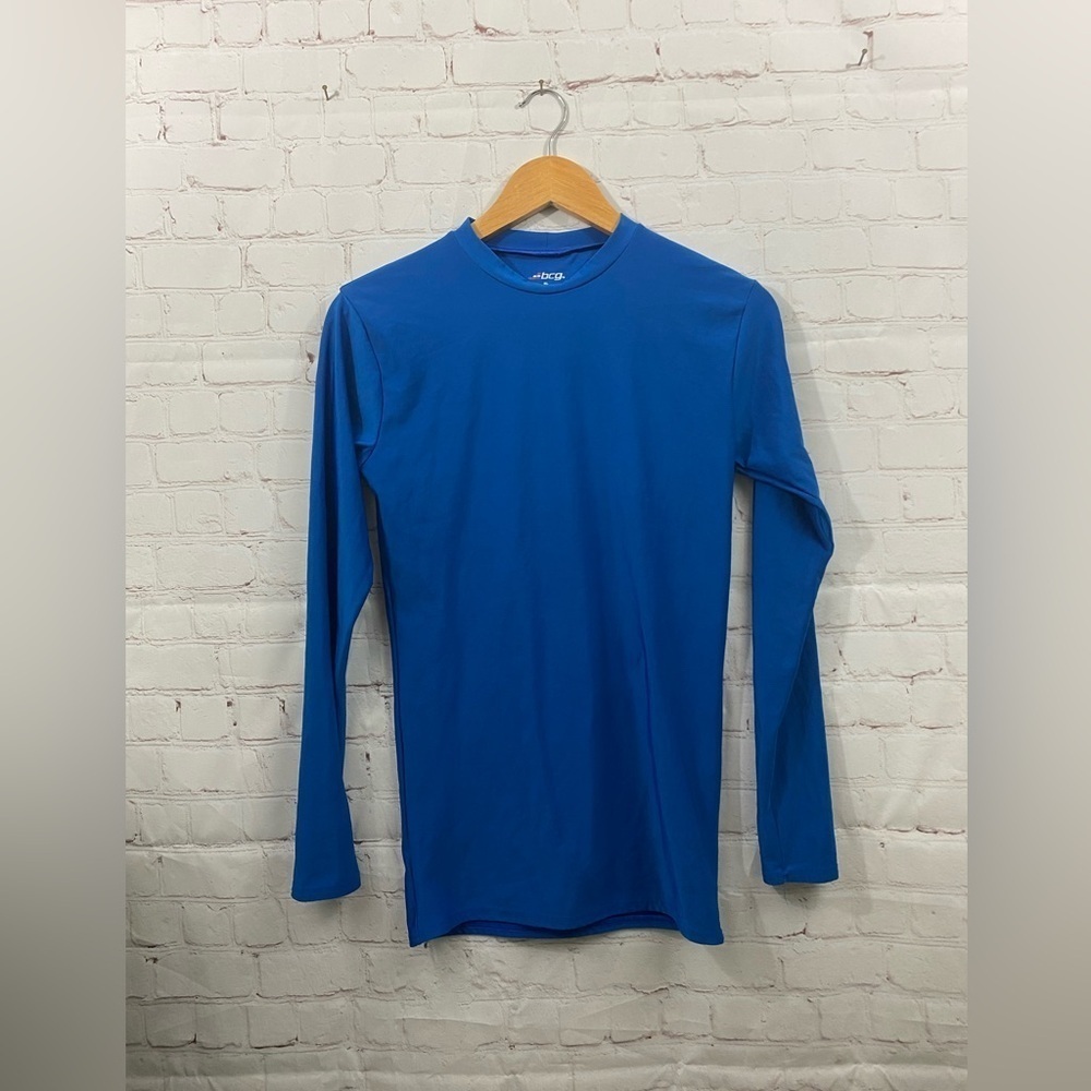 BCG Performance Shirt Boys Size XL Blue Long Sleeve Shirt
